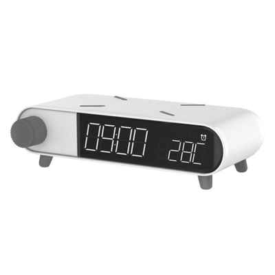 Product Ρολόι Ξυπνητήρι με Ασύρματο Φορτιστή KSIX Retro Λευκό 10 W base image