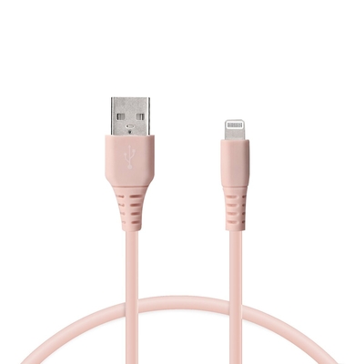 Product Καλώδιο USB KSIX 1m (520240) Pink base image