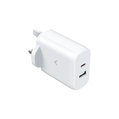 Product Φορτιστής Τοίχου KSIX GaN Λευκό 45 W base image