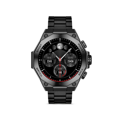 Product Smartwatch KSIX Titanium Μαύρο base image