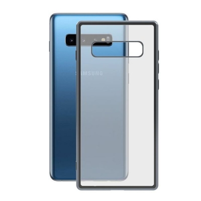 Product Κάλυμμα Κινητού Samsung Galaxy S10+ KSIX Flex Metal TPU Διαφανές Γκρι Μεταλλικό base image
