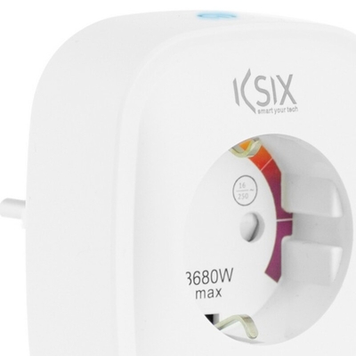 Product Έξυπνο Βύσμα KSIX Smart Energy Slim WIFI 250V Λευκό base image