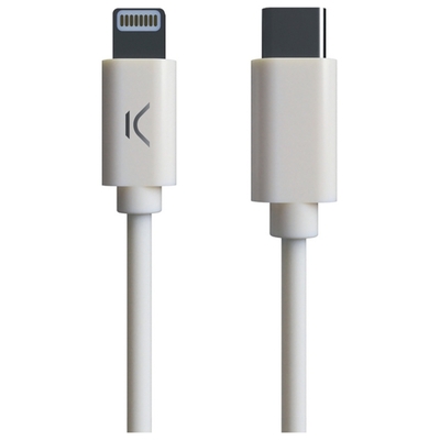 Product Καλώδιο USB-C σε Lightning KSIX MFI (1 m) Λευκό base image