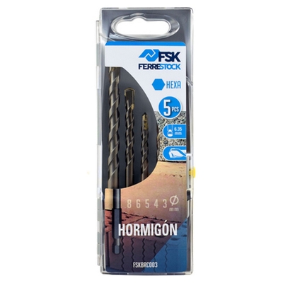 Product Σετ εργαλείων Ferrestock 3 / 4 / 5 / 6 / 8 mm Καθολικό Σκυρόδεμα Εξάγωνο base image