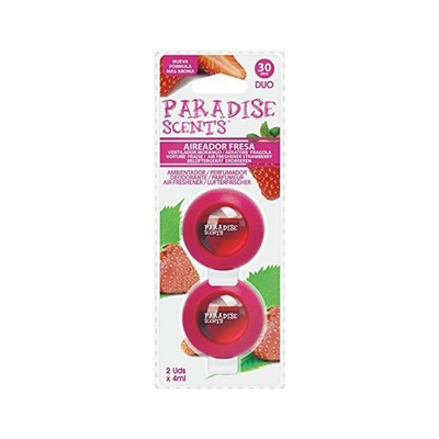 Product Αποσμητικό Αυτοκινήτου Paradise Scents Φράουλα Duo (2 uds) base image