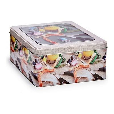 Product Κουτί με καπάκι Μπεζ Πλαστική ύλη Λευκοί δίσκοι base image