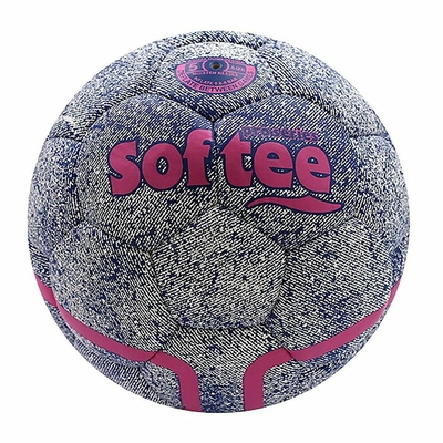 Product Μπάλα Ποδοσφαίρου DENIM Softee 80663 Ροζ Συνθετικό (5) base image
