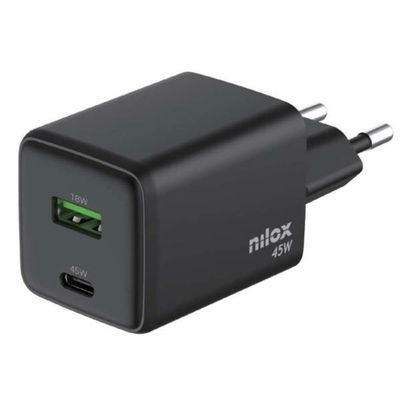 Product Φορτιστής Τοίχου Nilox NXGANUSBC45 Μαύρο base image