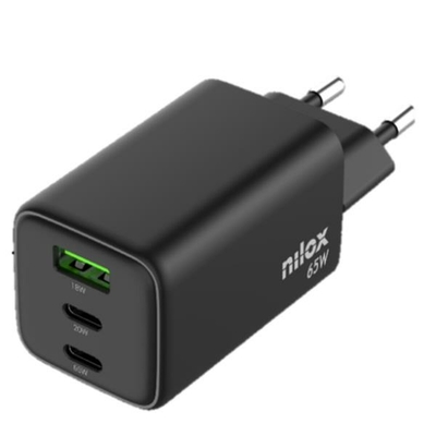 Product Φορτιστής Τοίχου Nilox NXGANUSBC65 Μαύρο base image