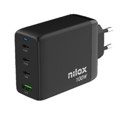 Product Φορτιστής Τοίχου Nilox NXGANUSBC100 Μαύρο base image