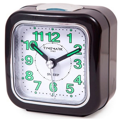 Product Αναλογικό Ρολόι Ξυπνητήρι Timemark Μαύρο (7.5 x 8 x 4.5 cm) base image