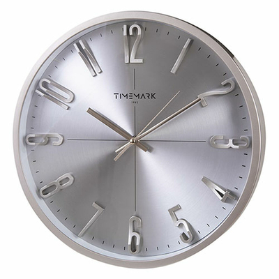 Product Ρολόι Τοίχου Timemark Ασημί Ø 34 cm  base image