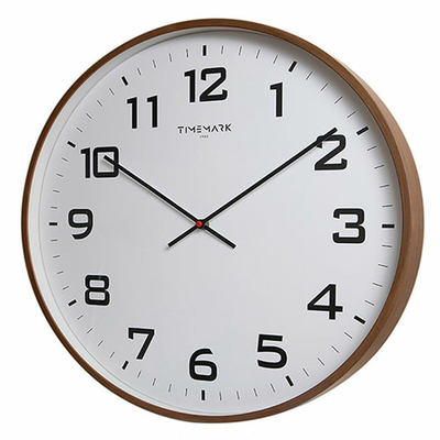 Product Ρολόι Τοίχου Timemark Καφέ Ξύλο 50 x 50 cm base image
