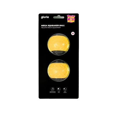 Product Μπάλα για τα Κατοικίδια ζώα Gloria PLAY AND RUN Κίτρινο TPR M 6,35 cm x2 base image