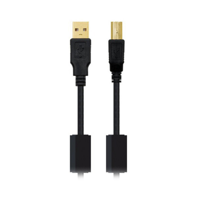 Product Καλώδιο USB 2.0 A σε USB B NANOCABLE 10.01.120 Μαύρο 5 m base image