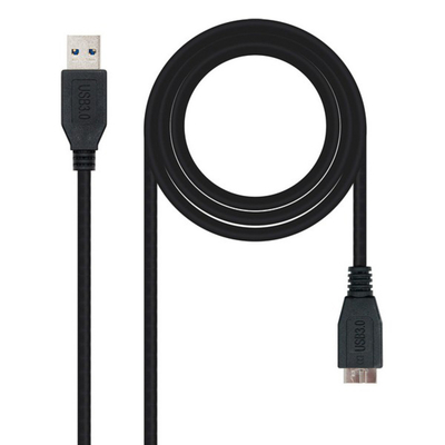Product Καλώδιο USB 3.0 A σε Micro USB B NANOCABLE 10.01.110-BK Μαύρο 1 m base image