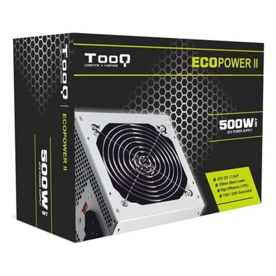 Product Τροφοδοτικό TooQ TQEP-500S-INT ATX 500W Ασημί base image