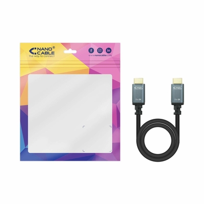Product Καλώδιο HDMI NANOCABLE 10.15.8001 Μαύρο 1 m 8K Ultra HD base image