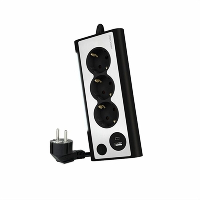 Product Πολύπριζο 3 Tomas Schuko NANOCABLE 10.37.0013-BK USB x 2 base image