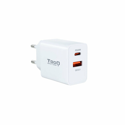 Product Φορτιστής Πρίζας TooQ TQWC-2SC04WT Λευκό 20 W base image