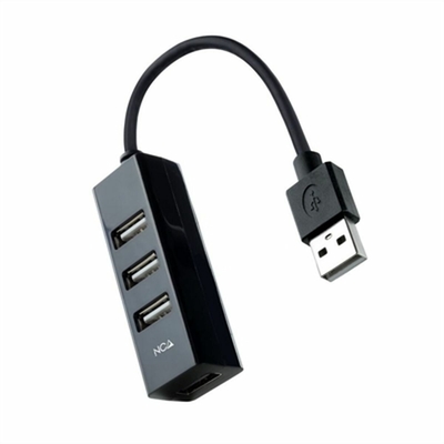 Product USB Hub NANOCABLE 10.16.4404 Μαύρο base image
