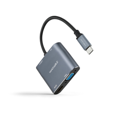 Product Αντάπτορας USB-C σε HDMI NANOCABLE 10.16.4304 Γκρι 4K Ultra HD 15 cm base image
