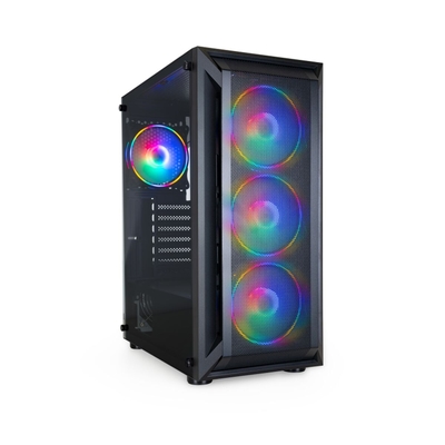 Product Κουτί Η/Υ Midi Tower ATX TooQ TQGCC101-B Μαύρο base image