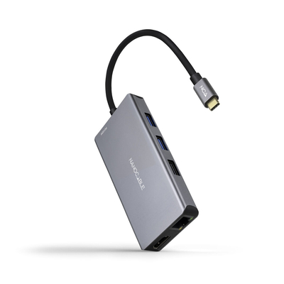 Product USB Hub NANOCABLE 10.16.1009 Γκρι base image