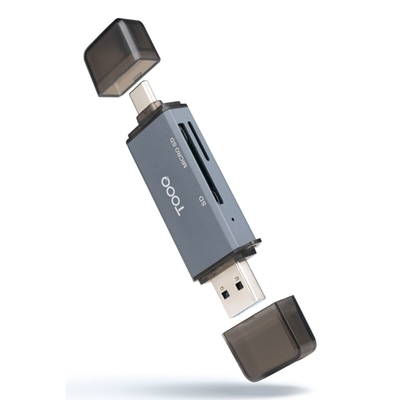 Product Card Reader TooQ TQR-3001G Μαύρο Γκρι  base image