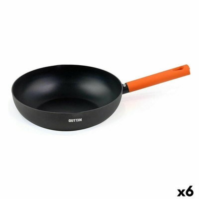 Product Τηγάνι Wok Quttin Gastro Μαύρο Πορτοκαλί 47 x 29 x 8 cm (x6) base image