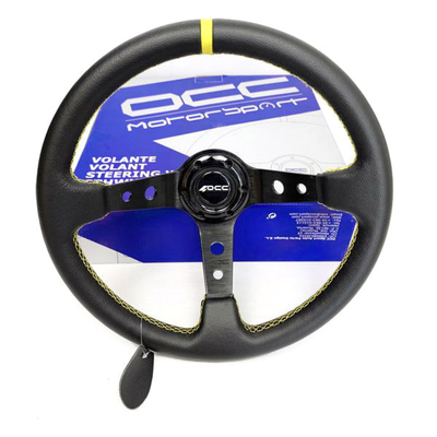 Product Τιμόνι Racing OCC Motorsport Track Μαύρο Δέρμα base image