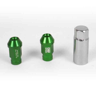 Product Set Παξιμάδια OMP 7075 40 mm M14 x 1,50 20 uds Πράσινο base image
