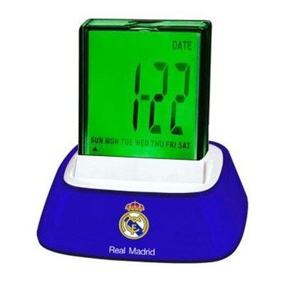 Product Ξυπνητήρι Real Madrid C.F. Φως Ήχος Μπλε Μπλε / Λευκό base image
