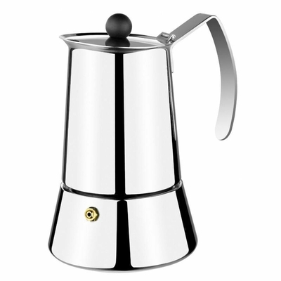 Product Ιταλική Καφετιέρα Monix M630004 Χάλυβας Ασημί 4 Kopper base image