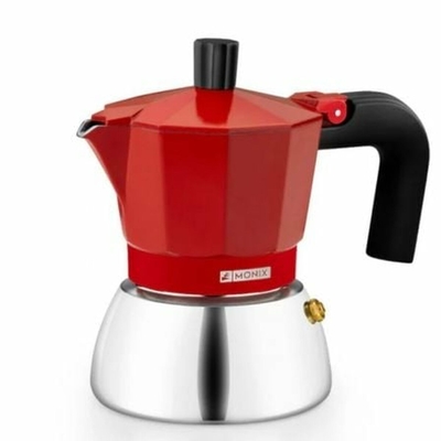 Product Ιταλικη Καφετιέρα Monix INOX RED 3T Κόκκινο base image