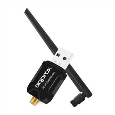 Product Αντάπτορας USB Wifi approx! APPUSB600DA Μαύρο base image