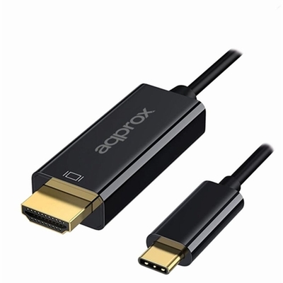 Product Καλώδιο USB-C approx! σε HDMI APPC52 Μαύρο Ultra HD 4K base image