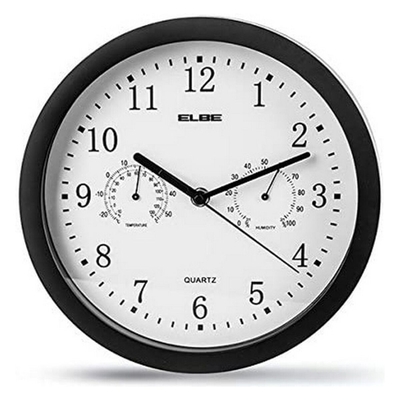 Product Ρολόι Τοίχου ELBE RP-1005-N Λευκό/Μαύρο  base image