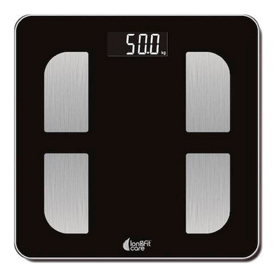 Product Ψηφιακή Ζυγαριά Μπάνιου LongFit Care Μαύρο Πολλών χρήσεων (33 x 4 x 33 cm) base image