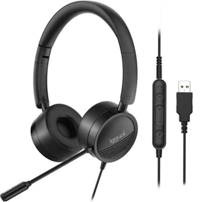 Product Ακουστικά με Μικρόφωνο iggual Dual Tech Μαύρο base image