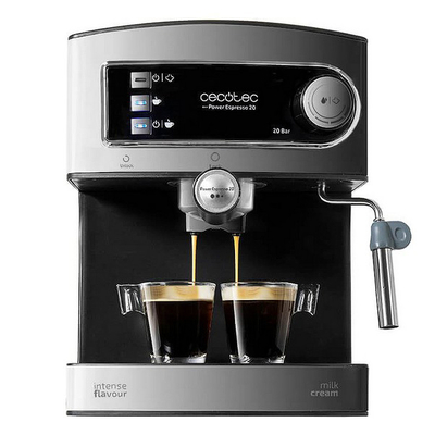 Product Καφετιέρα Εσπρέσο με Βραχίονα Cecotec Power Espresso 20 1,5 L 850W Μαύρο Ανοξείδωτο Ατσάλι base image