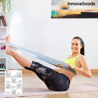 Product Ελαστική Ζώνη για Fitness για τα Τεντώματα με οδηγό άσκησης Stort InnovaGoods base image