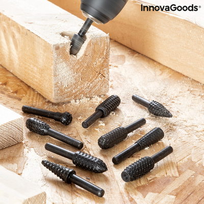 Product Σετ από Φρεζες για Τρυπάνι Driwills InnovaGoods x10 base image