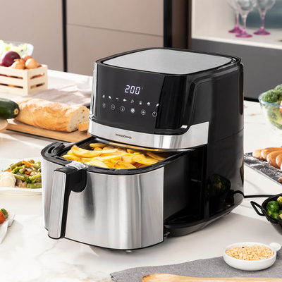Product Φριτέζα Αέρος InnovaGoods Fryinn Pro 5500 Μαύρο 1700W 5,5 L base image