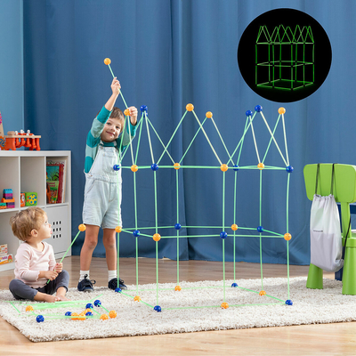 Product Σετ Κατασκευής Φρούριων Builkitt InnovaGoods 155 Τεμάχια base image