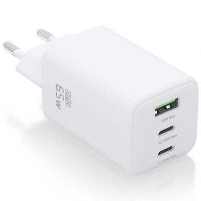 Product Φορτιστής Τοίχου Aisens ASCH-65W3P041-W Λευκό 65W base image
