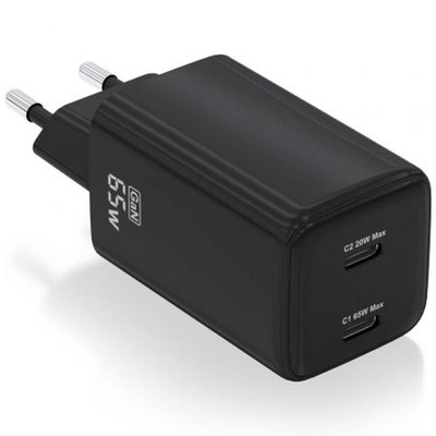 Product Φορτιστής Τοίχου Aisens ASCH-65W2P040-BK Μαύρο 65W base image