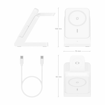 Product Ασύρματος Φορτιστής Aisens ASCH-15W4WC063-W Λευκό 15 W  base image