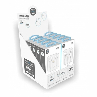 Product Ακουστικά με Μικρόφωνο Tech One Tech TEC1203 Λευκό x10 base image