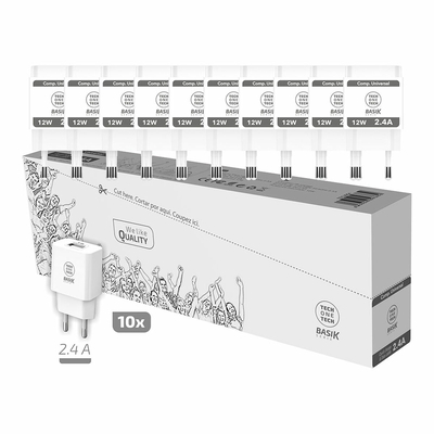 Product Φορτιστής Πρίζας Tech One Tech TEC2954 USB-A base image
